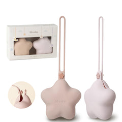 Moonkie silicone pacifier holder case open view showing organized contents for quick access