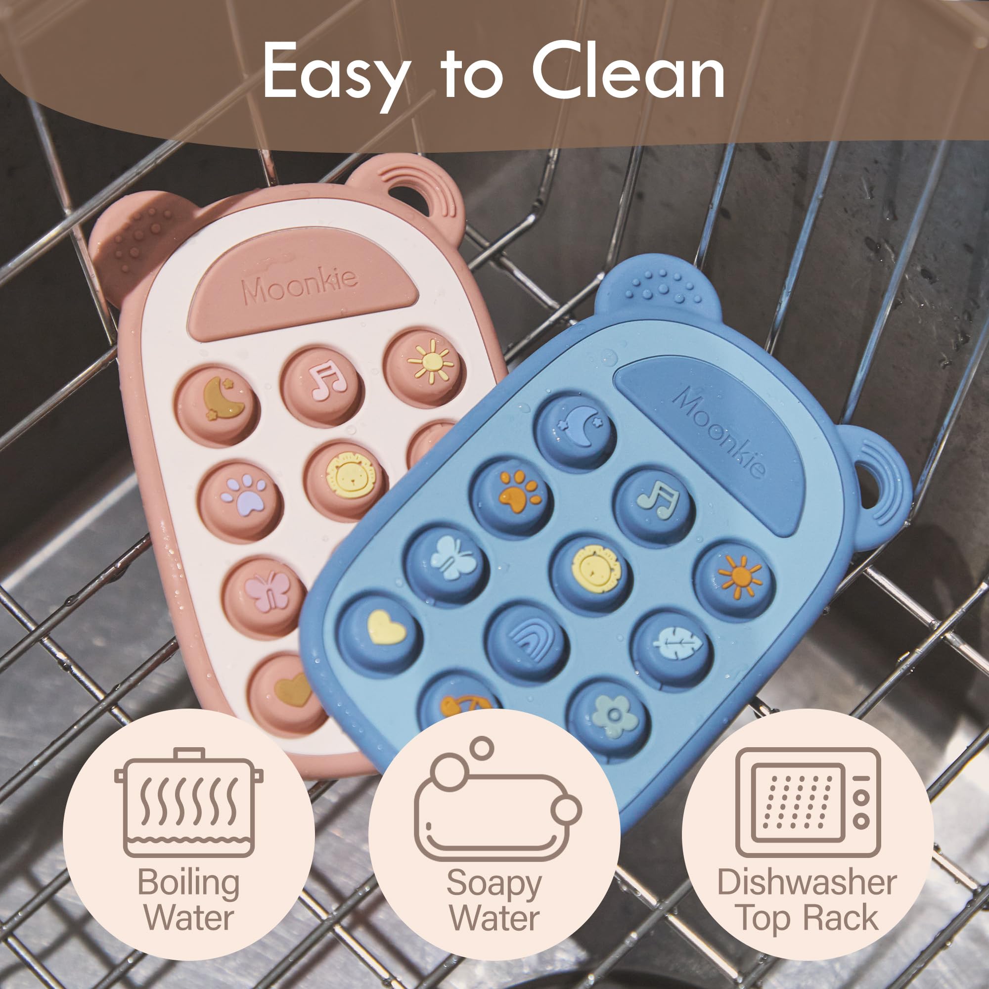 Moonkie teether is a cute and practical gift for babies