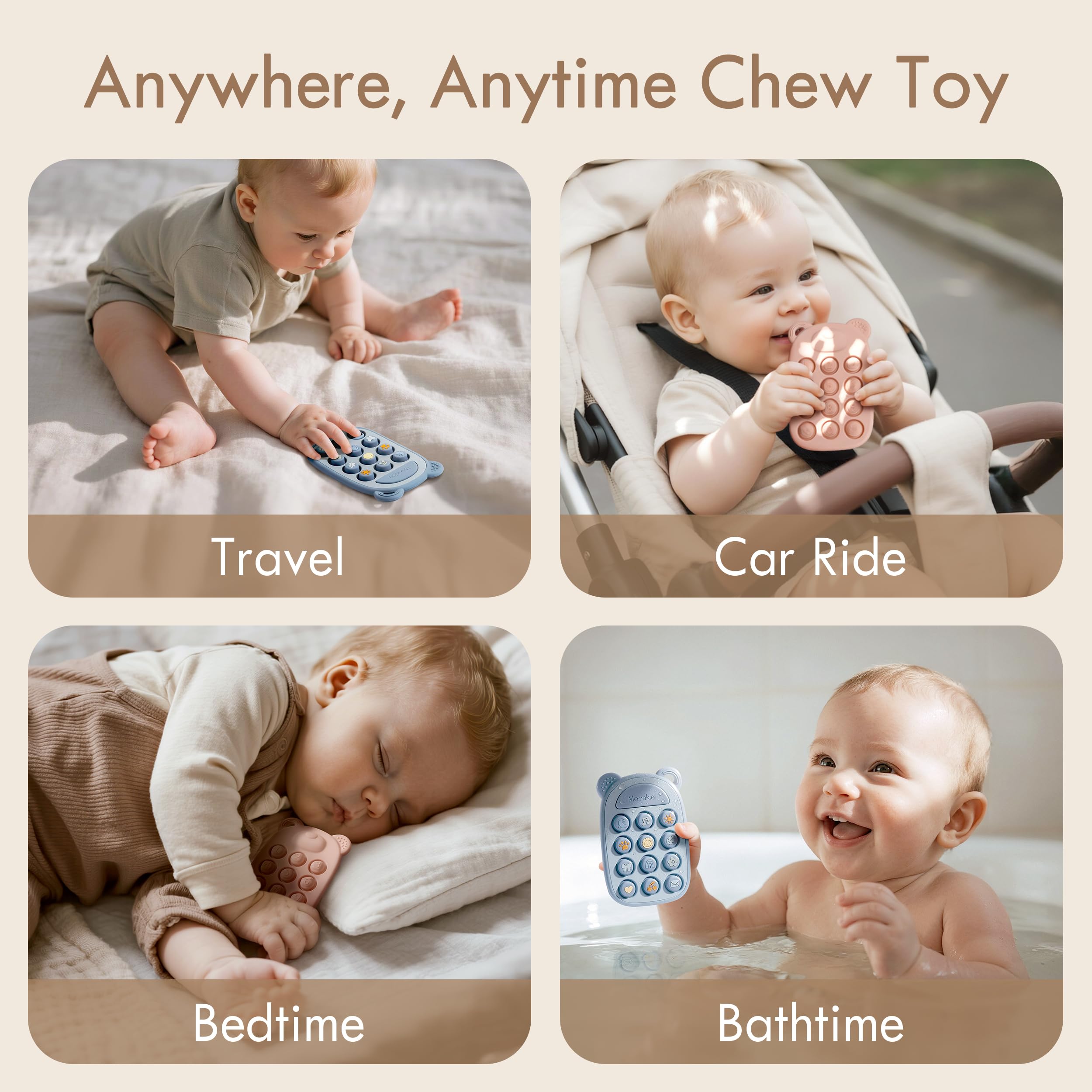 Moonkie teether is top rack dishwasher safe for easy cleaning