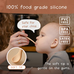 Moonkie silicone spoons boil-proof; dishwasher-safe for quick cleanup