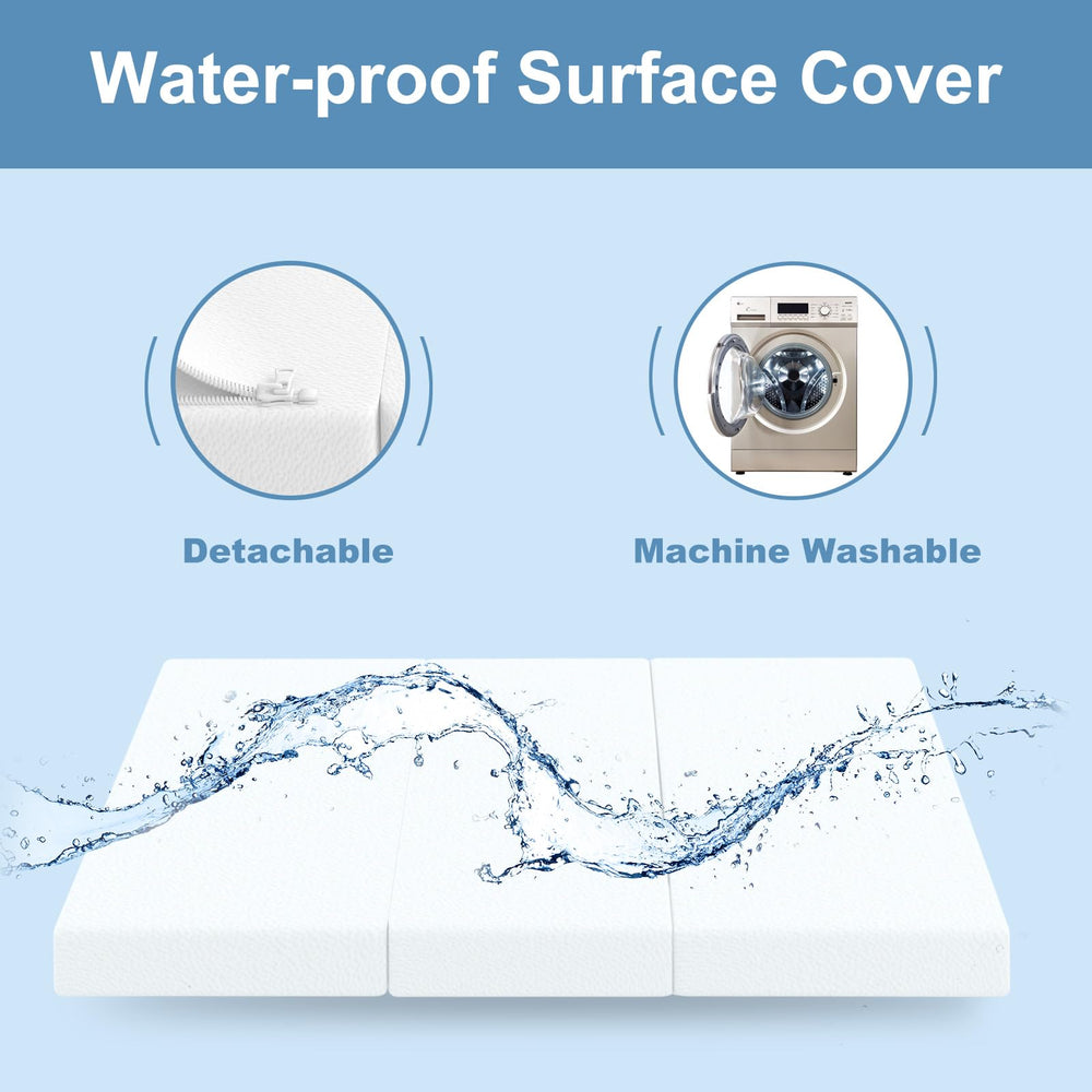 Moonlightfamily 3 inch foam provides medium-firm support.