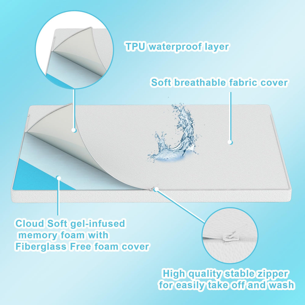 Moonlightfamily gel-infused memory foam close-up demonstrates cooling comfort.