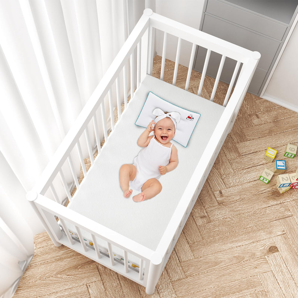 Moonlightfamily mattress topper back image shows TPU waterproof backing protecting foam.