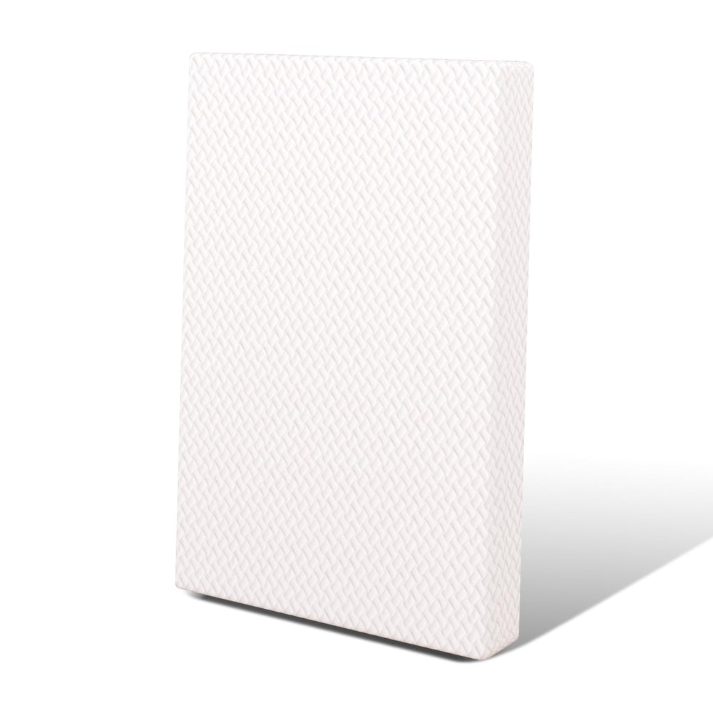 Moonlightfamily mini mattress 38x26 cover: breathable quilted top with waterproof back for protection.