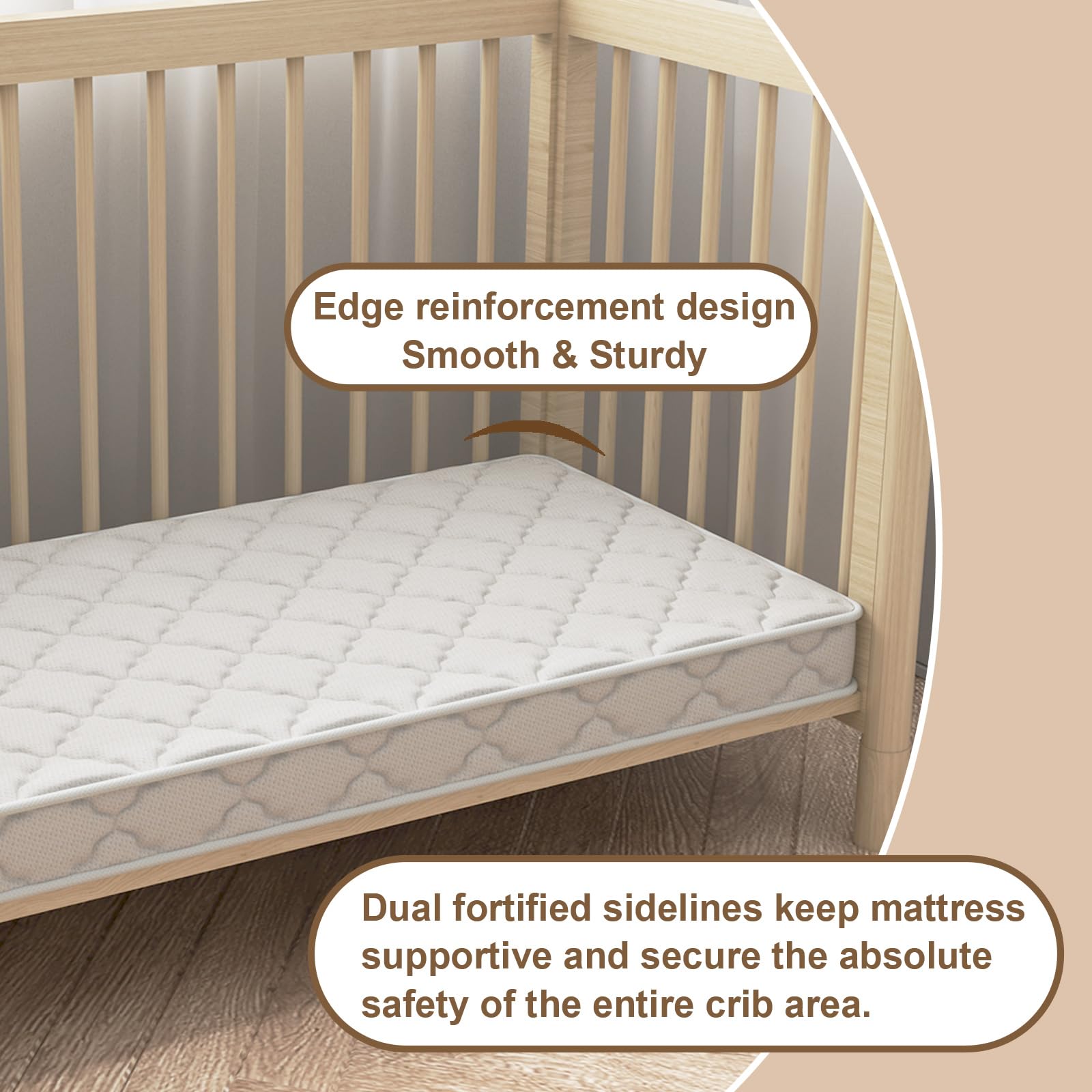 Moonlightfamily odorless foam image suggests a calm, non-irritating sleep environment.