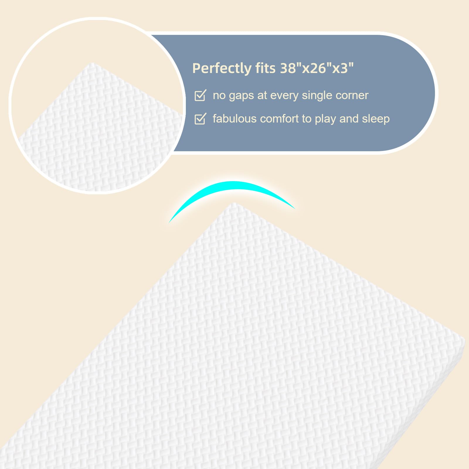 Moonlightfamily removable cover is machine washable for easy care.