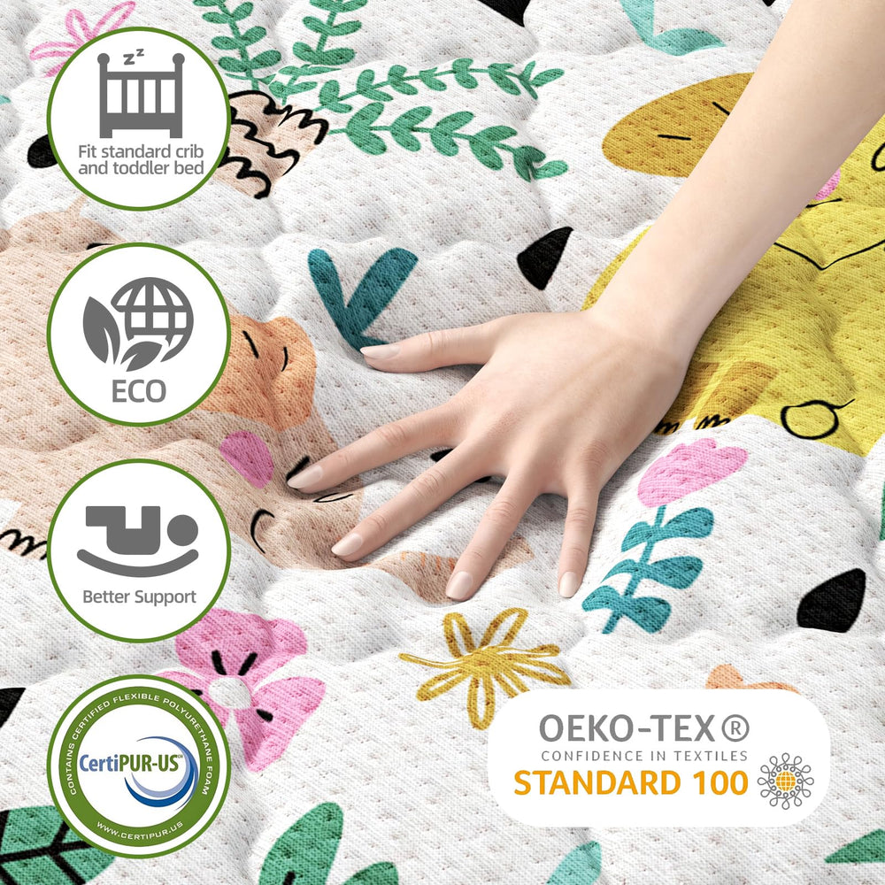 Moonlightfamily CertiPUR-US label emphasizes foam quality and low odor design.