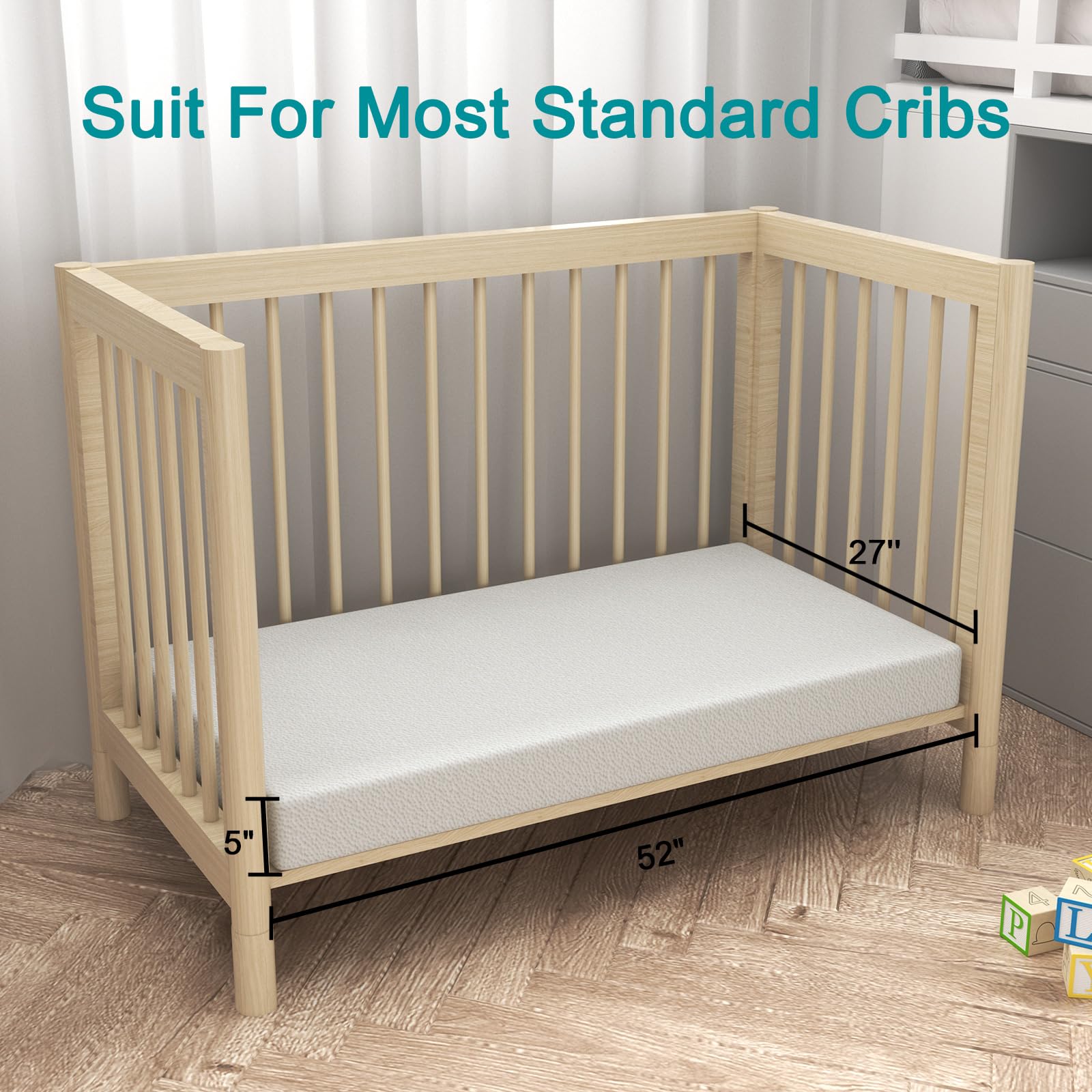 Moonlightfamily high-density CertiPUR-US foam provides medium-firm support.