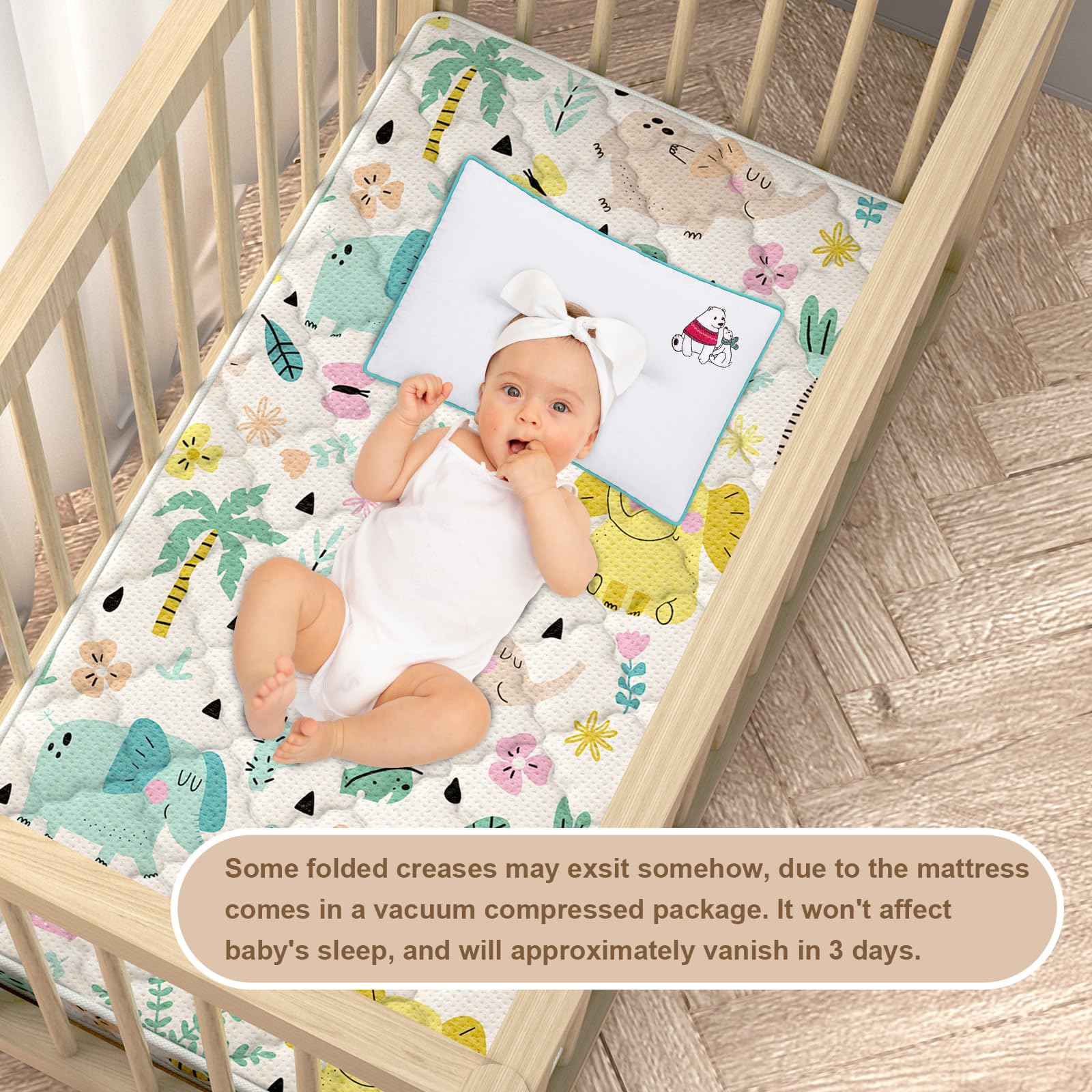 Moonlightfamily toddler mattress in-bedroom scene illustrates cozy sleep space for kids.
