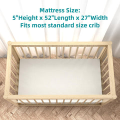 Moonlightfamily mattress features a TPU back layer to contain moisture.