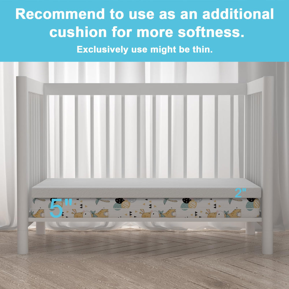 Moonlightfamily topper in cozy bedroom setup conveys restful sleeping ambiance.