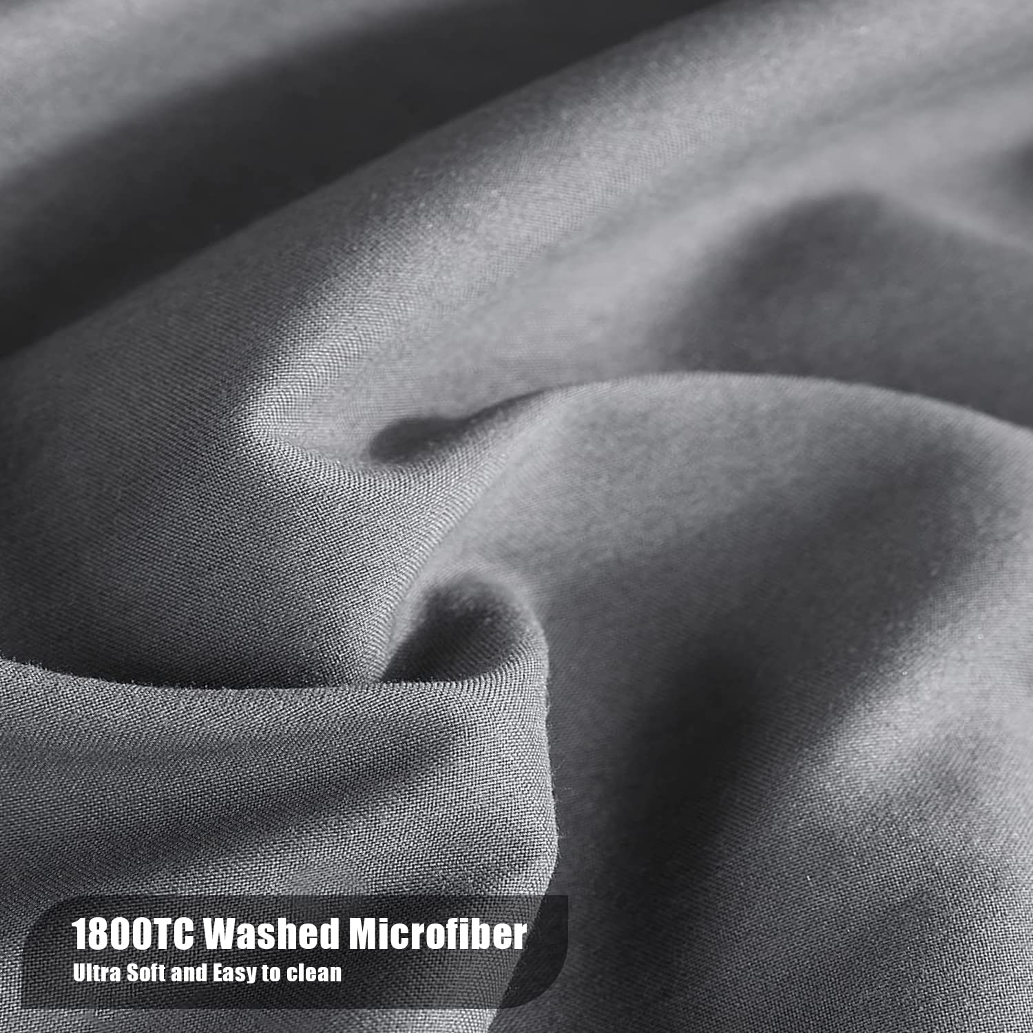 Moonqueen 2-pack crib sheets in grey, practical for quick changes.