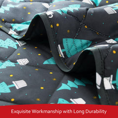 Moonsea baby blanket features reinforced edge stitching for durable use.