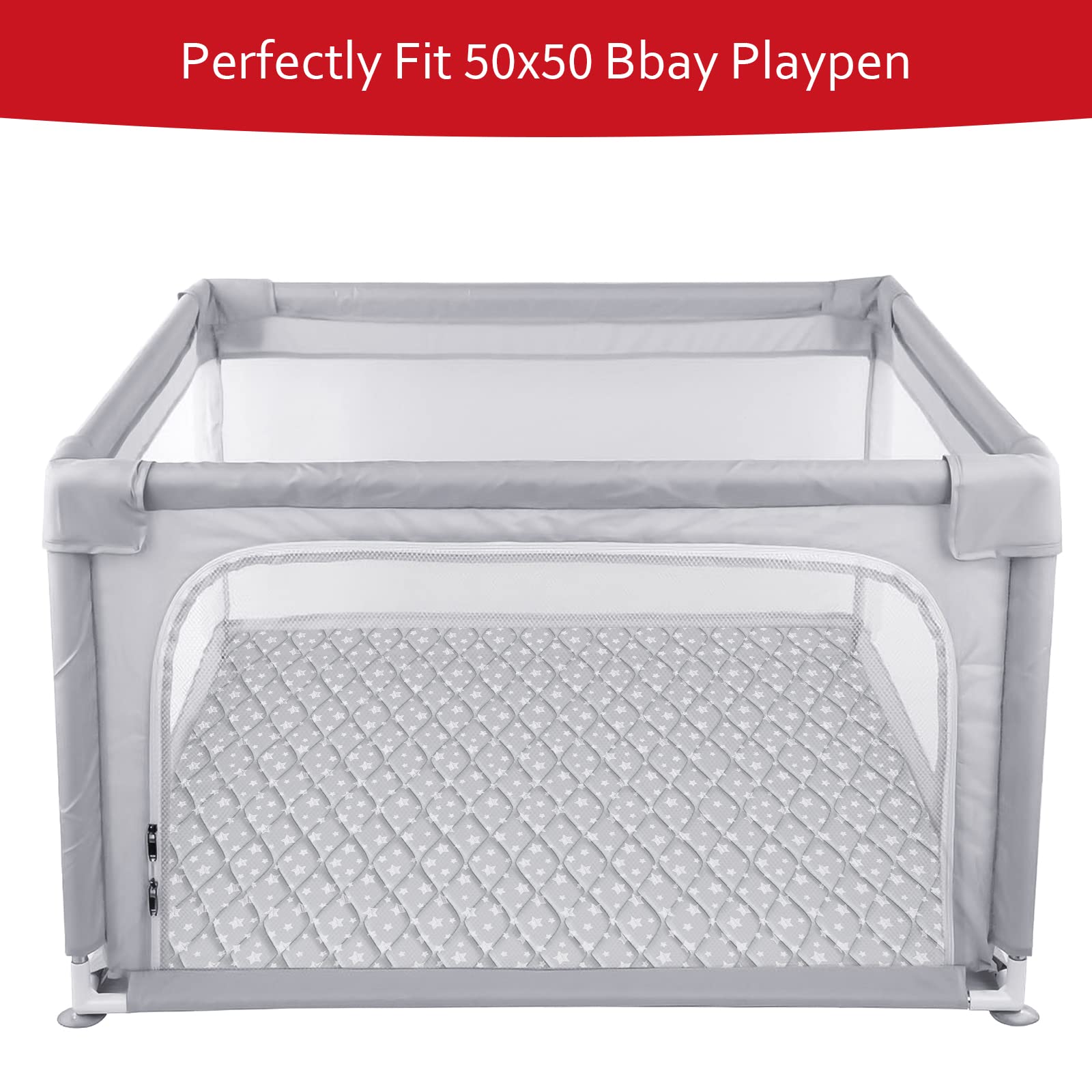 Moonsea Foldable single-piece design of the play mat for easy storage