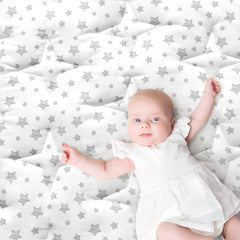 Moonsea baby play mat folded for compact storage and quick setup.