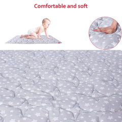 Moonsea non-slip back keeps baby safe during floor exploration.