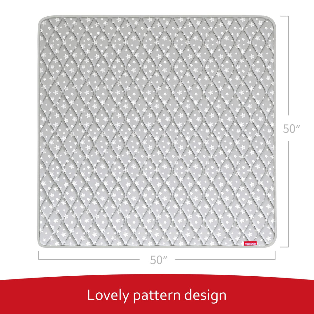 Moonsea Baby Play Mat showing non-slip backing for secure footing during play