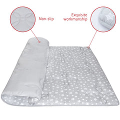 Moonsea play mat back is non-slip for safe, stable crawling on any floor