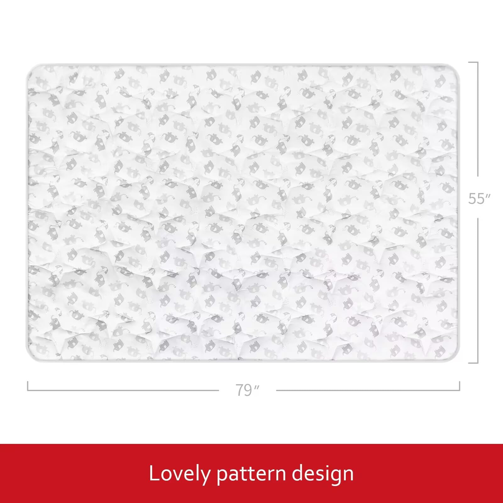 Moonsea baby play mat has soft fabric for sensory comfort during exploration.