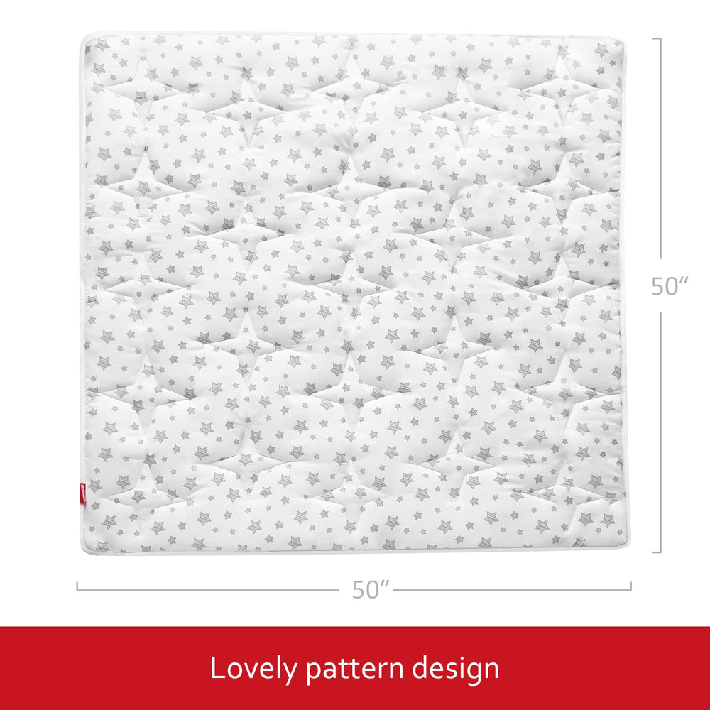 Moonsea baby play mat soft padding close-up highlights plush texture.
