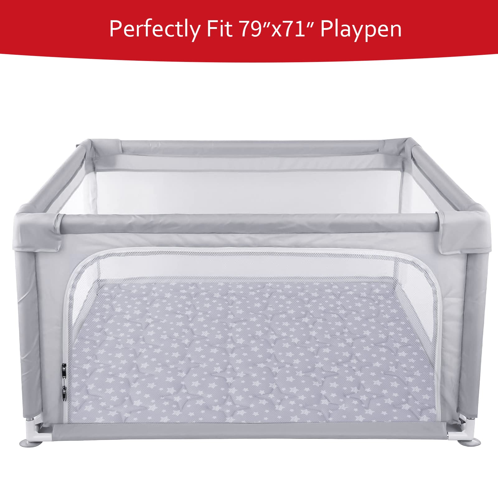 Moonsea play mat offers a spacious area suitable for babies and toddlers.