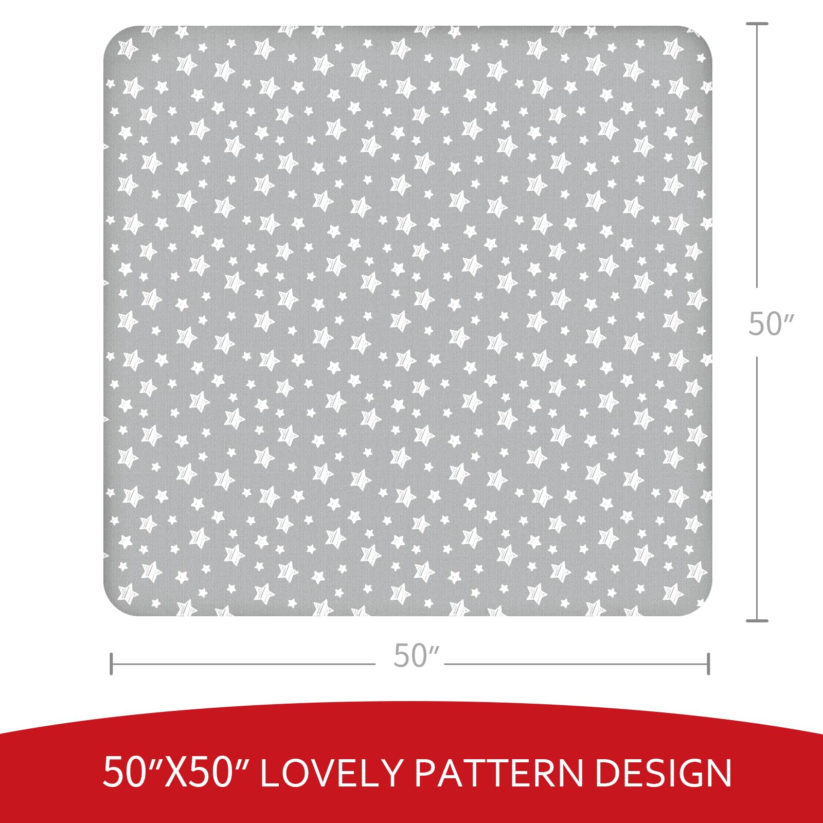 Moonsea playpen cover back anti-slip design provides stable footing during play.