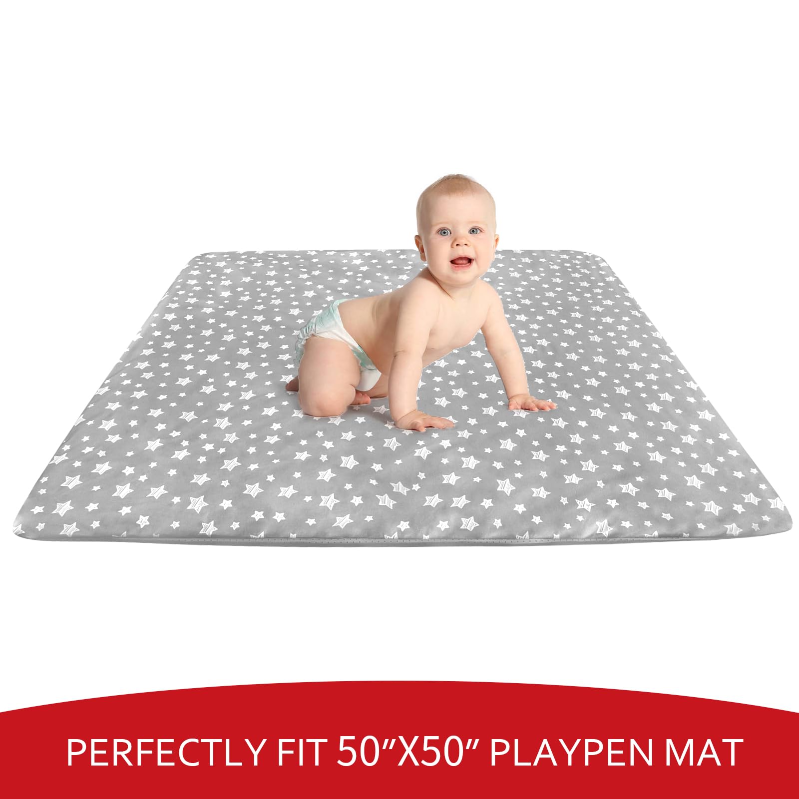 Moonsea cover waterproof surface makes spills easy to wipe clean after meals.