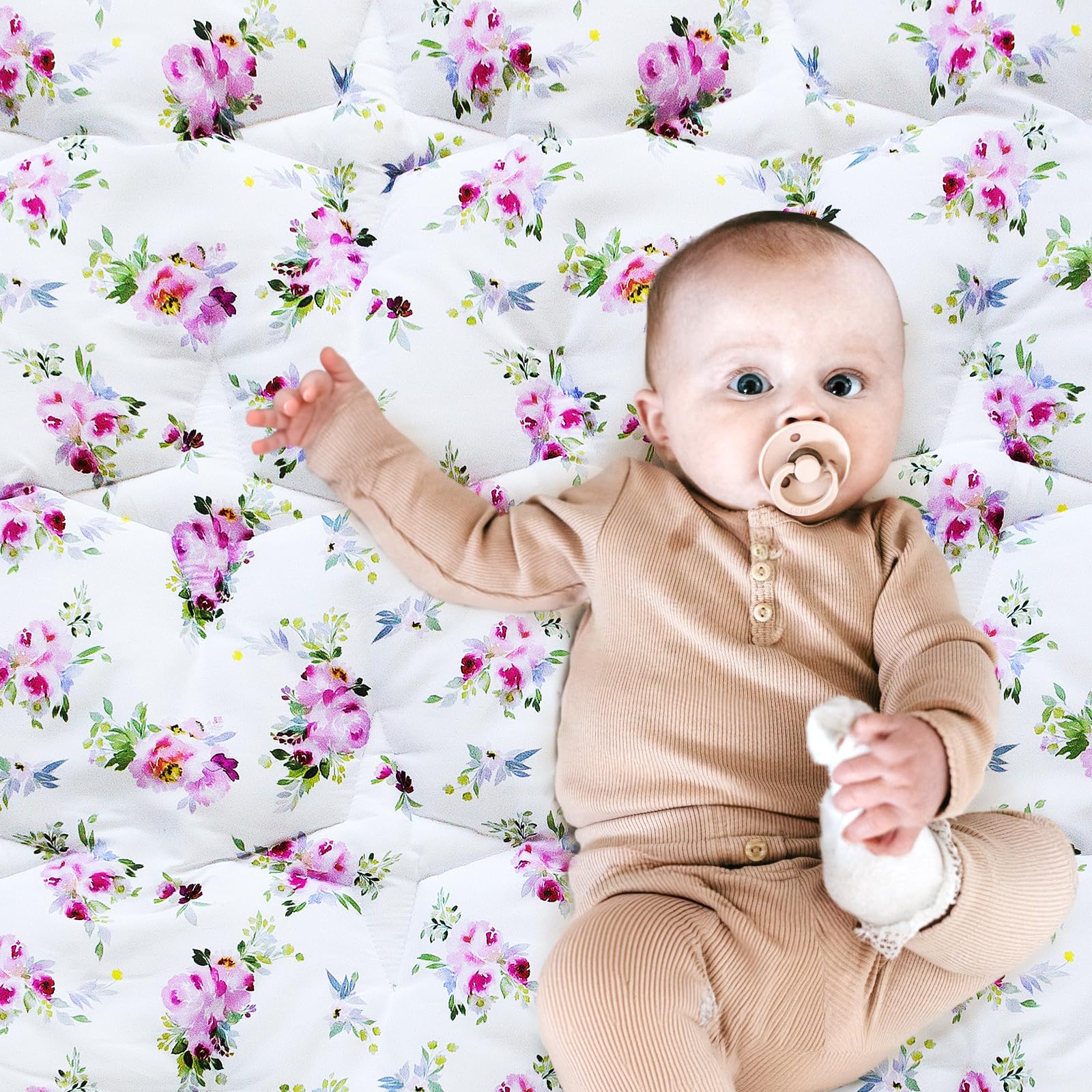 Moonsea 50x50 baby playpen mat in foldable design for easy storage