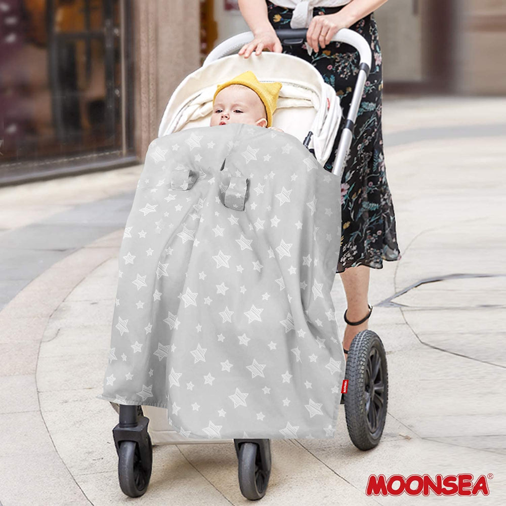 Moonsea baby sleep-friendly cover helps darken space for rest
