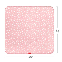 Moonsea Baby Splat Mat 46x42 inches provides mealtime floor protection.