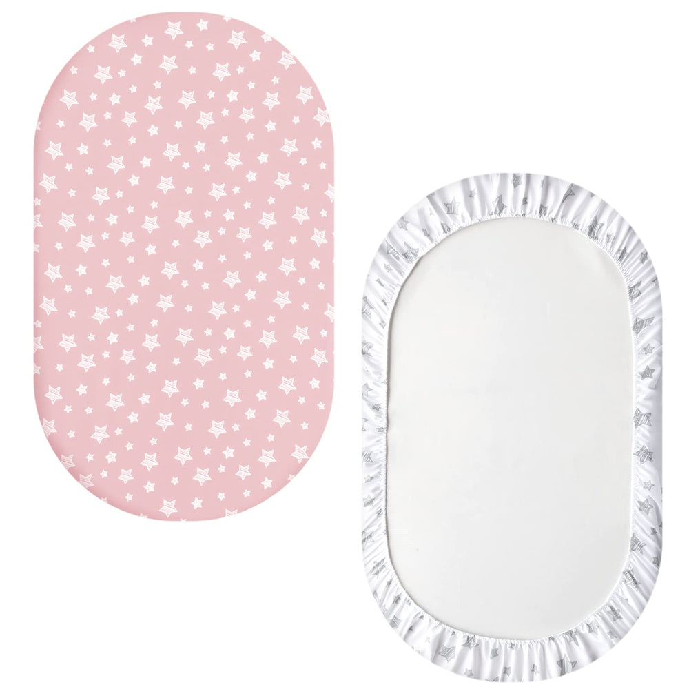 Moonsea bassinet-sheets-fade-resistant-pink retains color after many washes for bright nursery
