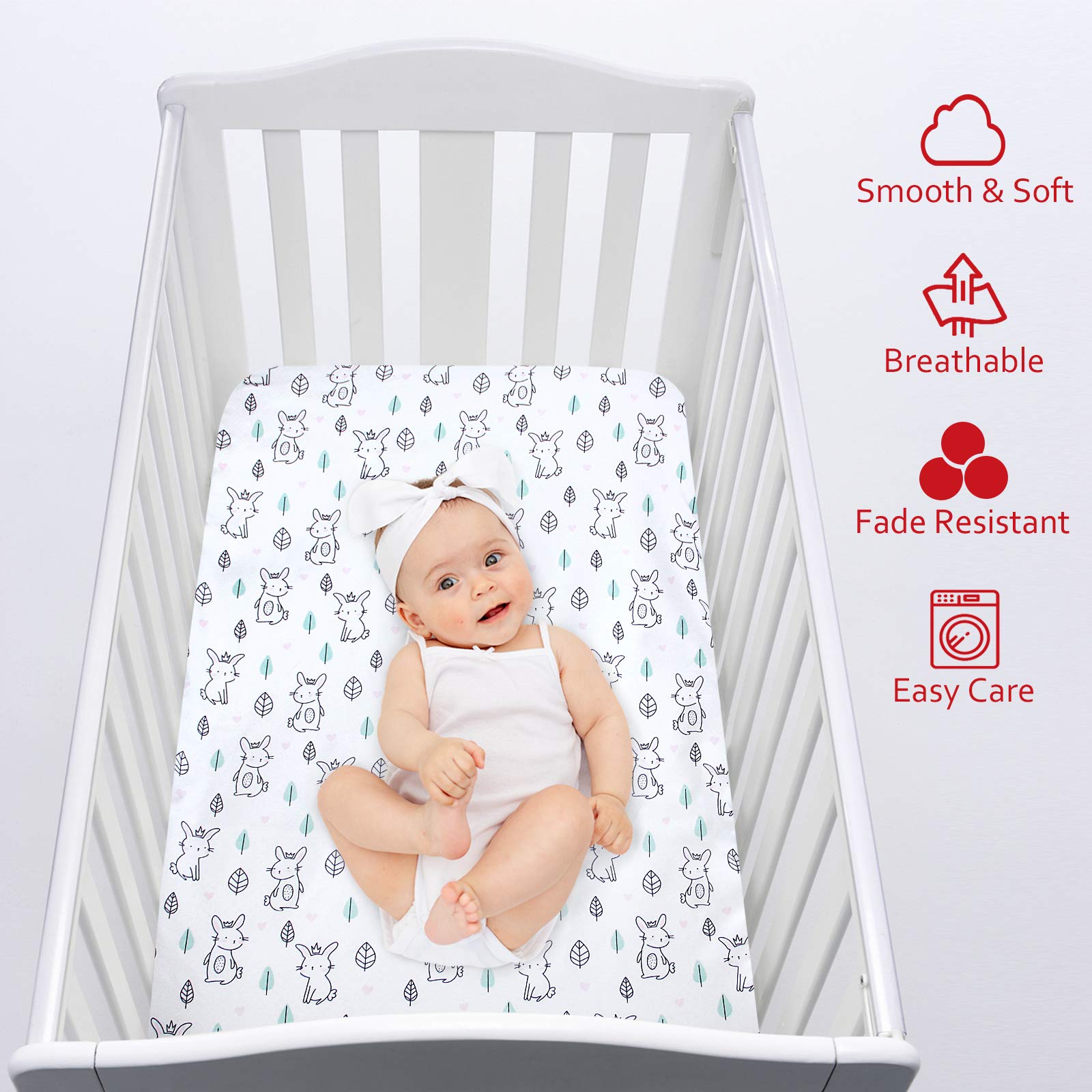 Moonsea breathable microfiber texture promotes airflow and comfort.