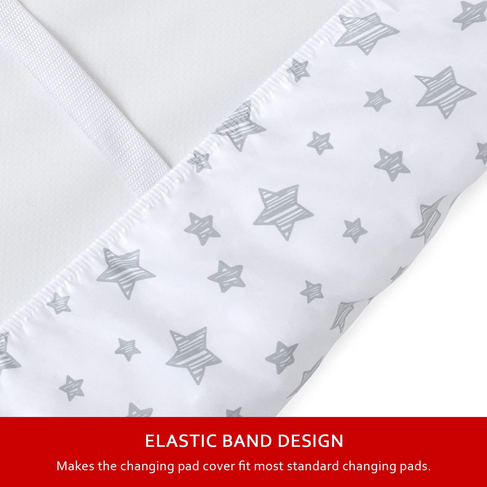 Moonsea changing pad cover two-pack product image highlighting value and pattern variety