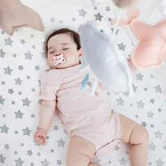 Moonsea four-pack layout shows color-coordinated patterns for easy nursery styling.