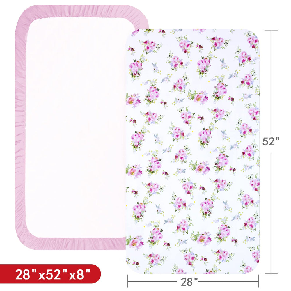 Moonsea crib sheets easy-care-fade-resistant fabric simplifies laundering after spills