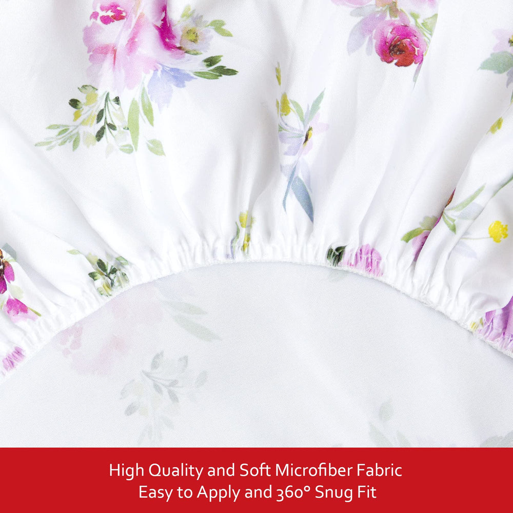 Moonsea crib sheets soft-breathable-fabric provides airy sleeping environment for baby