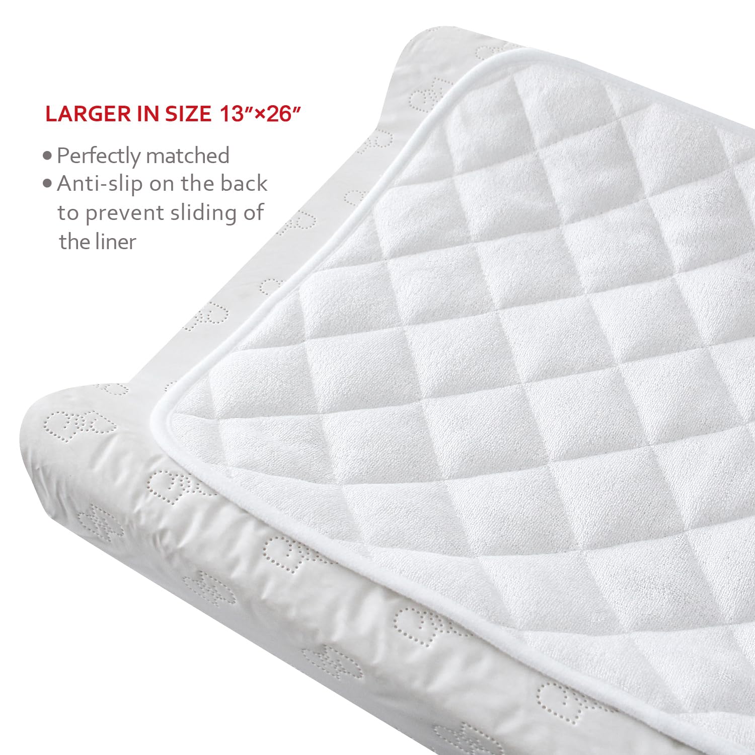 Moonsea diaper changing pad liner machine washable for easy care