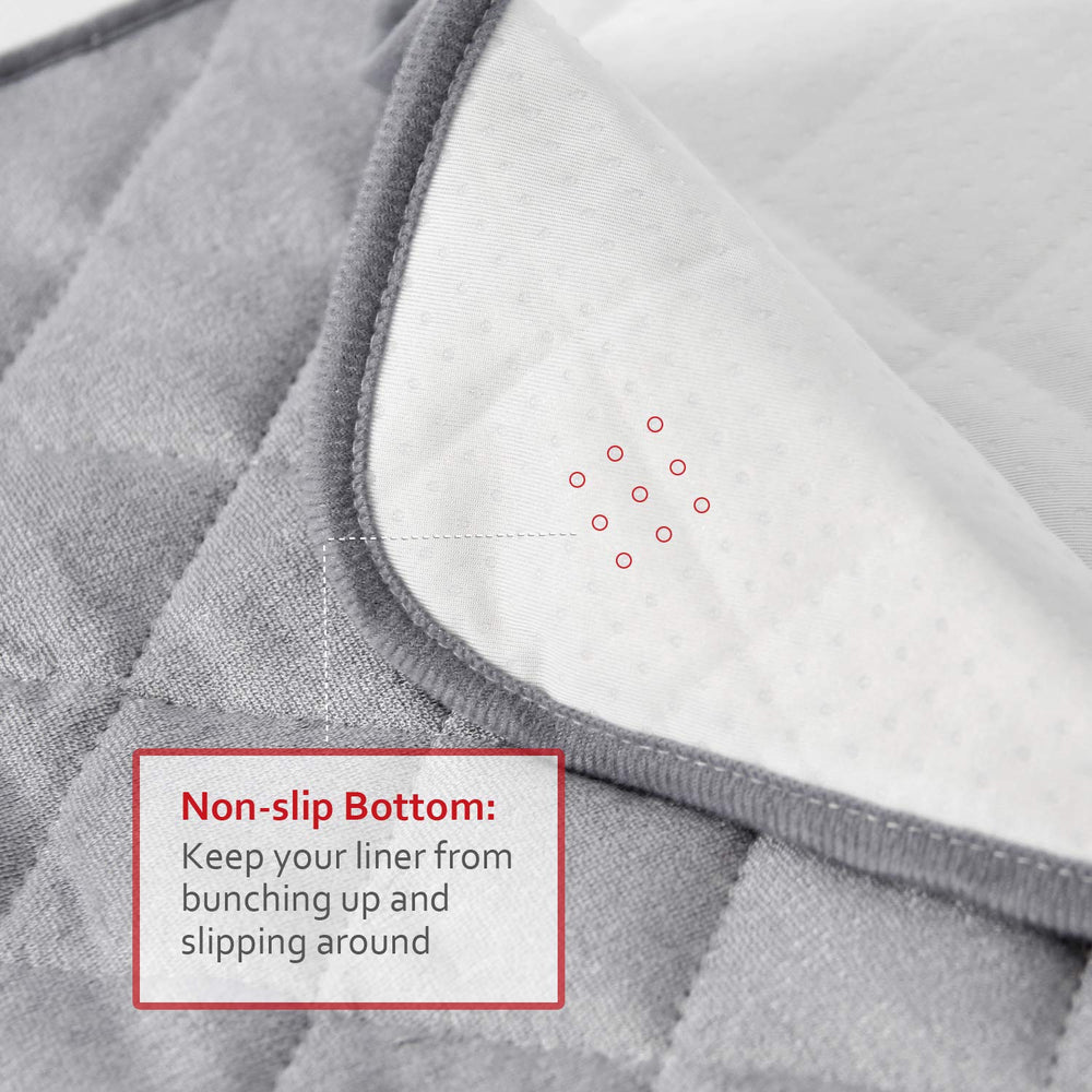 Moonsea liner soft terry fabric closeup highlighting baby-friendly touch