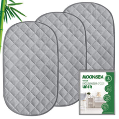 Moonsea diaper pad liner top view shows compact design for easy changes