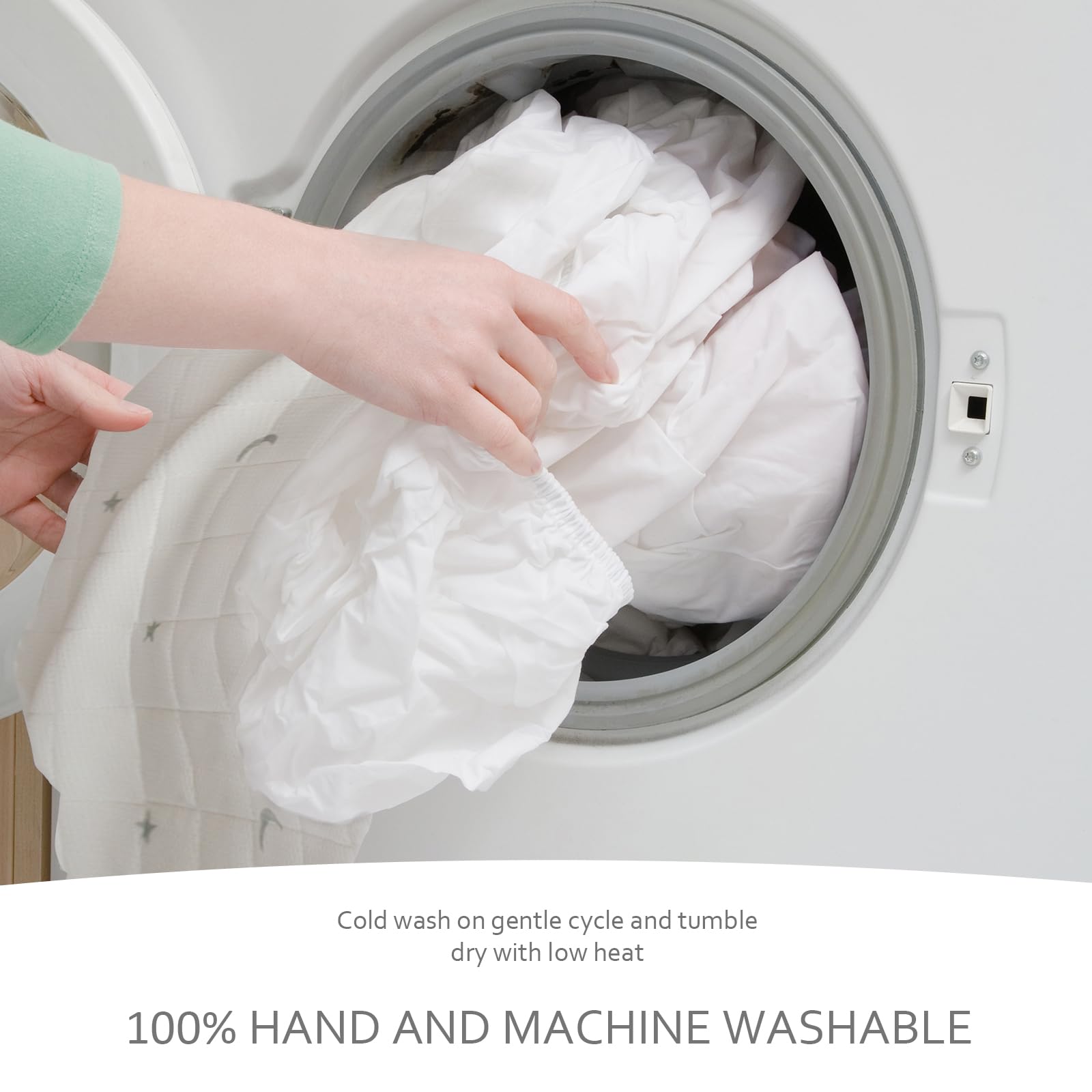 Moonsea fitted design ensures a secure fit in Graco Pack N Play On The Go.
