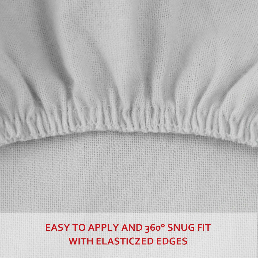 Moonsea flannel crib sheet wash care demonstrates easy machine wash.