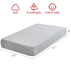 Moonsea flannel crib sheet with elastic edge for a snug, secure fit.