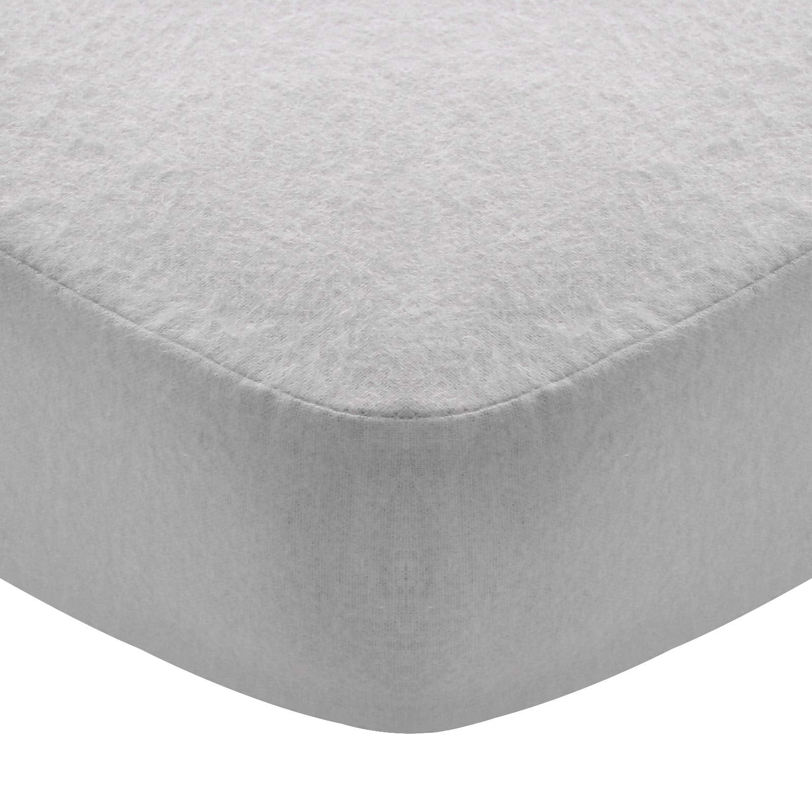 Moonsea flannel crib sheet close-up shows soft texture for baby's comfort.