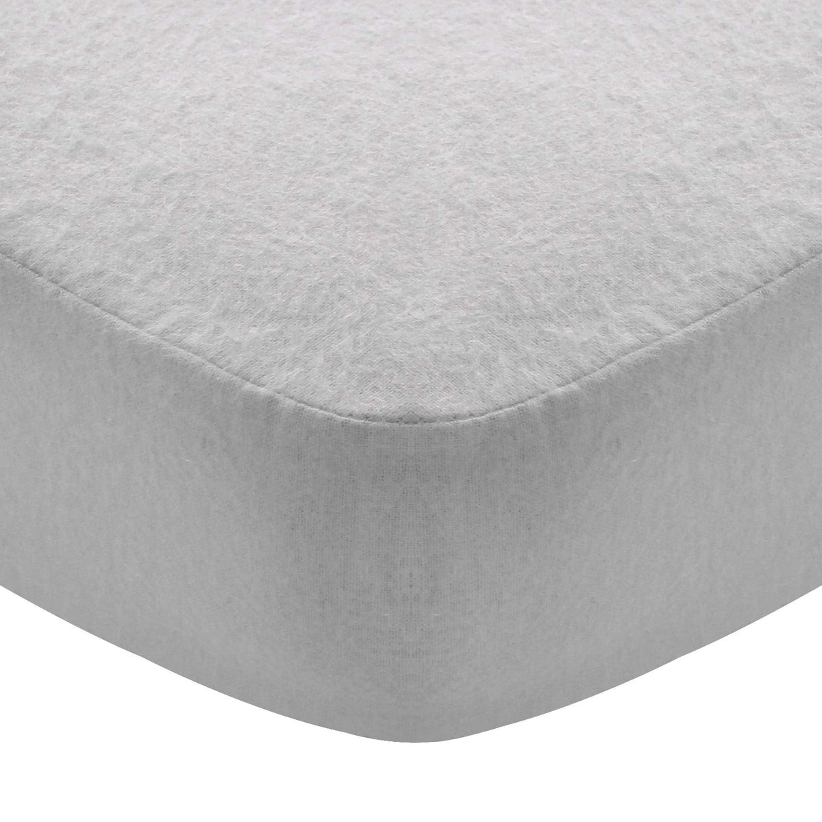Moonsea flannel crib sheet close-up shows soft texture for baby's comfort.