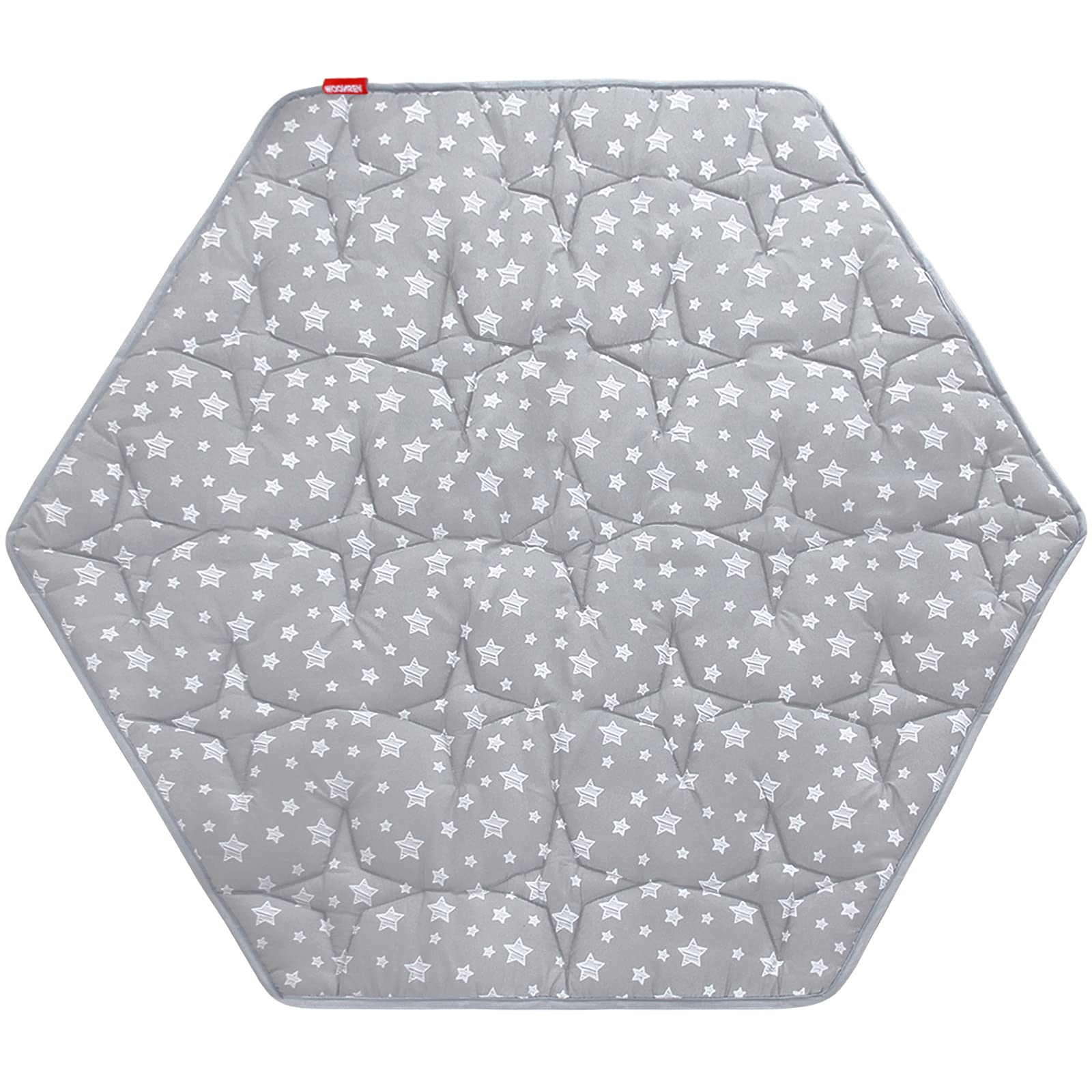 Moonsea hexagon playpen mat front view cushions baby surface for comfortable crawling