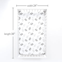 Moonsea mini crib sheets soft colorful design ideal for everyday nursery aesthetics and baby comfort.