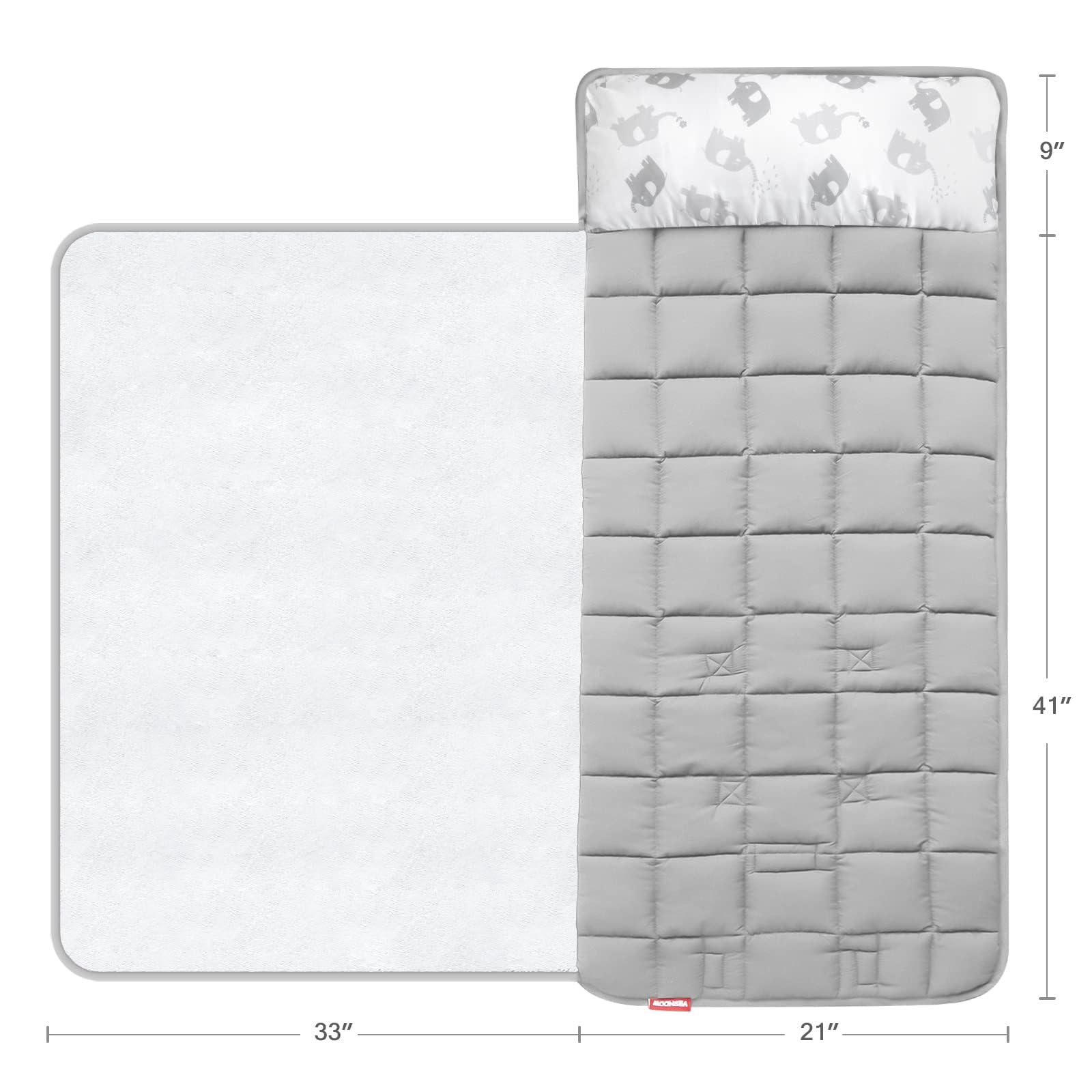 Moonsea nap mat blanket-fleece-lining adds warmth and soft comfort during rest