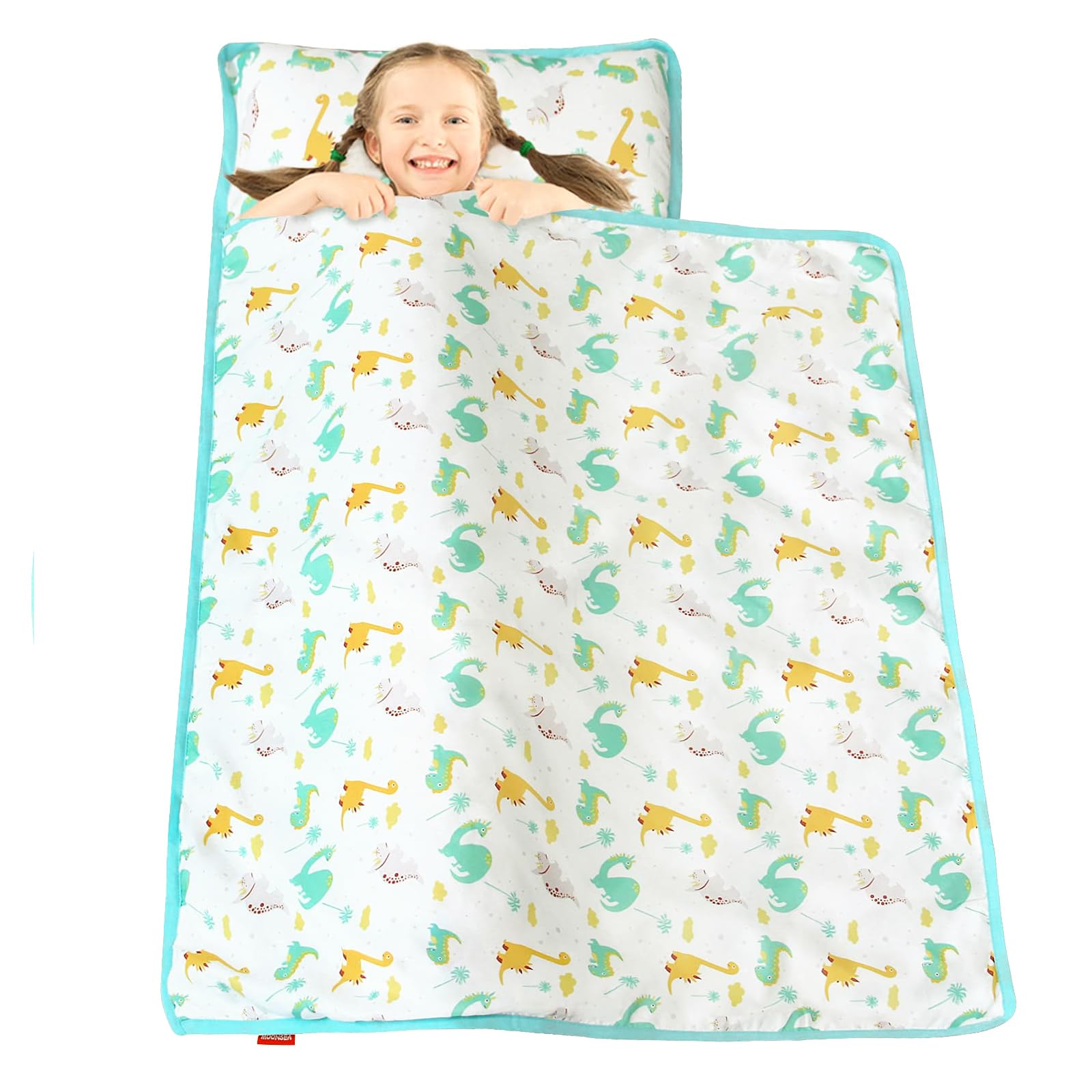 Moonsea nap mat-care-instructions offer washing tips to preserve vibrant colors.