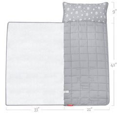 Moonsea nap mat grey star pattern for playful preschool days