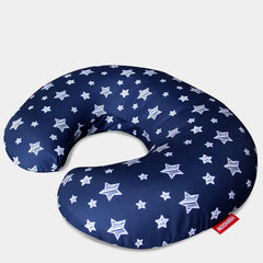 Moonsea nursing pillow cover navy star pattern demonstrates cozy breathable fabric for comfortable nursing